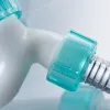 Simple green transparent rotating handle white hand-washing faucet, kitchen and bathroom faucet accessories Application Scenario